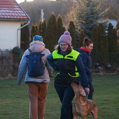 Briefing înainte de exercițiul de mantrailing
